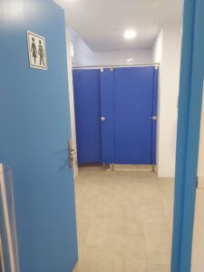 cabinas baño azules